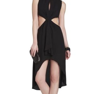 BCBG Dress Black High Low Size 6